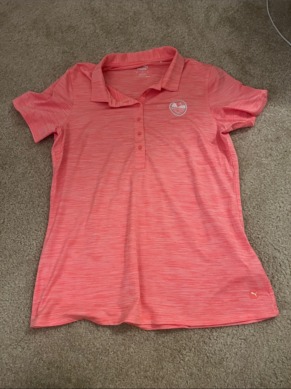 Puma Coral Space-Dye Polo Shirt